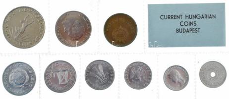 1975. 2f-10Ft (9xklf) érmés forgalmi sor fóliatokban T:UNC patina Adamo FO8