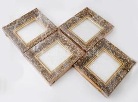 4 darab díszes jó állapotú képkeret, 38x34 cm