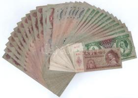 32db-os vegyes pengő bankjegy tétel T:F,VG