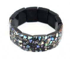 Abalone karkötő, d: 5,5 cm