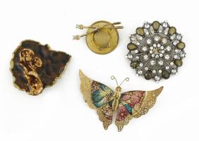 4 darab dekoratív bross