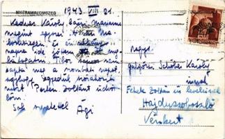 1943 Nyitramalomszeg, Mlýnský Sek (Lipová); kastély. 1903-ban építtette az Elek család. A képeslap c...