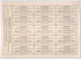 Kolozsvár 1886. "Maros-Ludas Beszterczei Helyi Érdekű Vasut Részvény-Társaság" fél törzsré...