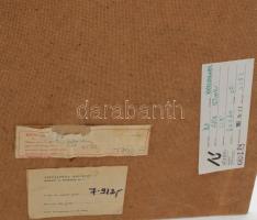 Csík István (1930-): Csendélet. Olaj, farost, jelezve jobbra lent, hátoldalán Képcsarnok Vállalat, A...