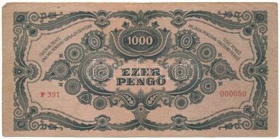 1945. 1000P alacsony "F 391 000050" sorszámmal T:F,VG
Adamo P22