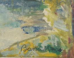Barta Mária (1897-1969): Vízparti táj (Adria?). Olaj, vászon, jelezve jobbra lent. Fakeretben. 55x70...