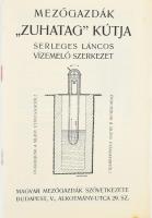 cca 1920 Mezőgazdák Zuhatag kútja. Serleges láncos vízemelő szerkezet. Képes termékbemutató 20p.