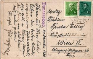 1936 Dunaszekcső, Dunai vízi hajómalom / Donaumühle. Fotogr. Kap. Eilingsfeld / floating ship mill (...