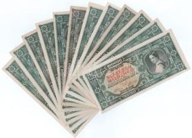 1946. 100.000MP (12x) mind különféle sorozatszámokkal "B 039 - B 244" között T:XF-F  Adamo P30