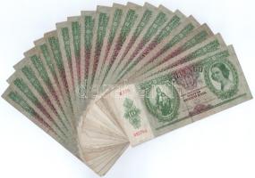 1936. 10P (19x) mind különféle sorozatszámokkal "B 130 - B 976" között T:F,VG Adamo P9