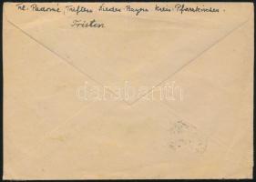 1945 (3. díjszabás) Budapest helyi levél 6 db portóval / Local cover with 6 postage due stamps