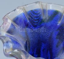 Murano "Tutti Frutti" váza. cca 1950/60, terv.: Aureliano Toso, Áttetsző üveganyagba sülly...