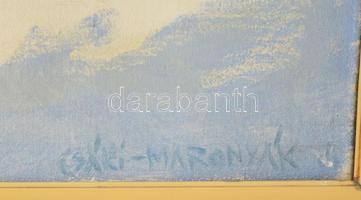 Csáki-Maronyák József (1910-2002): Svájci táj. Olaj, vászon. Jelezve jobbra lent. Fakeretben. 80x100...