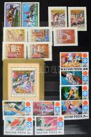 1967-1972 Gyűjtemény 16 lapos Philux A4-es berakóban piros (szennyezett) borítóval