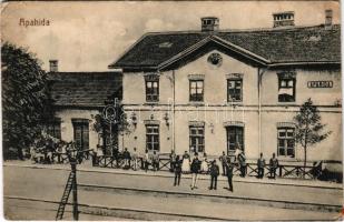 Apahida, Bruckendorf (Kolozsvár, Cluj); vasútállomás. H. Bär kiadása / railway station (fa)