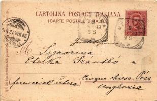 1899 (Vorläufer) Siracusa, Fiume Anapo e il Papiro, Panorama. R &amp; Co. (Napoli) / rivers, por...