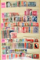 1954-1982 NDK tartalmas gyűjtemény, jobb értékekkel, a sorok több példányban is, A4-es Abria berakóban