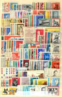 1954-1982 NDK tartalmas gyűjtemény, jobb értékekkel, a sorok több példányban is, A4-es Abria berakób...