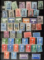 Majdnem komplett Europa CEPT gyűjtemény 1954-1974 jó értékekkel, 12 lapos A4 berakóban