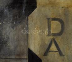 Bortnyik jelzéssel: Kompozíció. Olaj, vászon. Kissé sérült. 51x39 cm