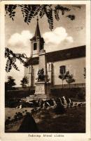 1940 Taksony, Római katolikus templom, Hősök szobra (EB)