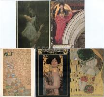 GUSTAV KLIMT - 5 db modern használatlan képeslap / 5 modern unused postcards