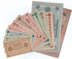 Orosz Szocialista Szövetségi Szovjet Köztársaság 1918. 1R - 10.000R (12xklf) "Pyatakov bankjegyek" teljes sor! T:AU-F szép papír, benne 2db VG Russian Socialist Federated Soviet Republic 1918. 1 Rouble - 10.000 Roubles (12xdiff) "Pyatakov note" full set! C:AU-F fine paper, including 2pcs VG Krause P#86 - P#97