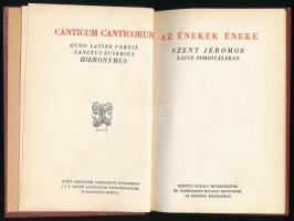 Az énekek éneke. Szent Jeromos latin fordításban. Kerényi Károly bevezetésével és párhuzamos magyar ...