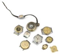 10 darab karóra, zsebóra, vegyes állapotban, közte jó darabokkal