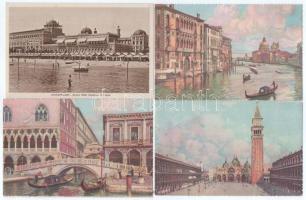 VELENCE - 9 db régi város képeslap vegyes minőségben / VENEZIA, VENICE - 9 pre-1945 town-view postcards in mixed quality