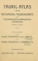 cca 1910 Tauril-Atlas I. Band. Automobil-Tourenkarte der Österreichisch-Ungarischen Monarchie. [Az O...