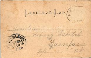 1899 (Vorläufer) Fraknó, Forchtenstein; Schloss, Andreas Wegscheidler Gastwirt, Gasthaus / kastély, ...