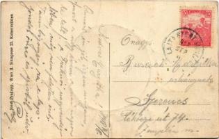 1918 Fraknó, Forchtenstein; Schloss, Gasthaus Alois Wegscheidler. Josef Prokopp (Wien) / kastély, vá...