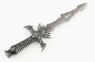 Fantázia tőr, fém, eredeti dobozában, h: 39 cm