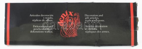 Fantázia tőr, fém, eredeti dobozában, h: 39 cm