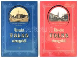 Vitéz Attila - V. Kápolnás Mária - Erky-Nagy Tibor: Üdvözlet Tolna vármegyéből! 1-2. köt. Szekszárd, 2007-2010, szerzői kiadás, 159+(1) p.; 192 p. Gazdag képanyaggal illusztrálva. Kiadói kartonált papírkötés.