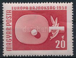 1958 Sport 20f lemezhibával / Mi 1542 with plate variety