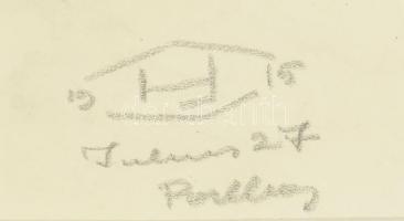 Haranghy Jenő (1894-1951): Birkák és csibék, Pallag (Debrecen), 1915. Ceruza, papír, jelzett, kisebb...