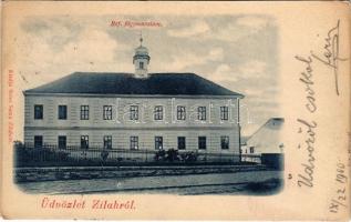 1900 Zilah, Zalau; Református főgimnázium. Seres Samu kiadása / Calvinist grammar school (EK)