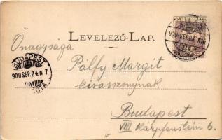 1900 Zilah, Zalau; Református főgimnázium. Seres Samu kiadása / Calvinist grammar school (EK)