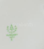 Hollóházi vintage virágmintás italos készlet, jelzett, m: 5-17 cm