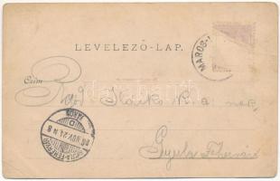 1898 (Vorläufer) Marosvásárhely, Targu Mures; Fő tér, piac, üzletek, Székely Iparmúzeum. Temesvári M...