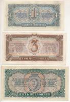 Szovjetunió 1937. 1Ch + 3Ch + 5Ch T:F, szép papír
Soviet Union 1937. 1 Chervonetz + 3 Chervontsa + ...