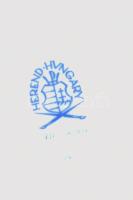 Herendi porcelán két személyes mokkás készlet, díszdobozban, Motifs Hongrois Grand (MHG) dekorral, k...