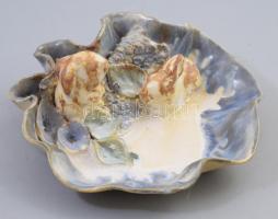 Töpperstüberl Wölfl nyulas kerámia kínáló, jelzett, 17x15 cm