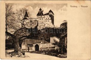 Törcsvár, Törzburg, Bran-Poarta, Bran; vár. Kunstanstalt Jos. Drotleff Nr. 357. 1917. / castle (fl)