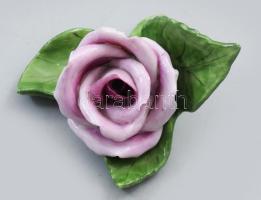 Herendi rózsa. Jelzett, kis pattogzásokkal, h: 7,5 cm