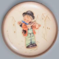 Hummel Goebel kis dísztálka, jelzett, d: 8 cm