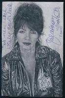 Zalatnay Sarolta dedikált képe 9x14 cm