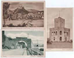 Visegrád - 3 db régi képeslap